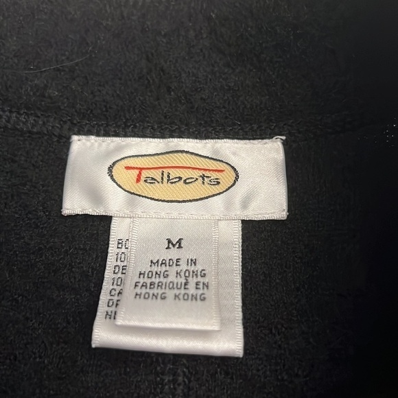 Talbots Boiled Wool Embroidered Button Jacket size Medium - Picture 5 of 7